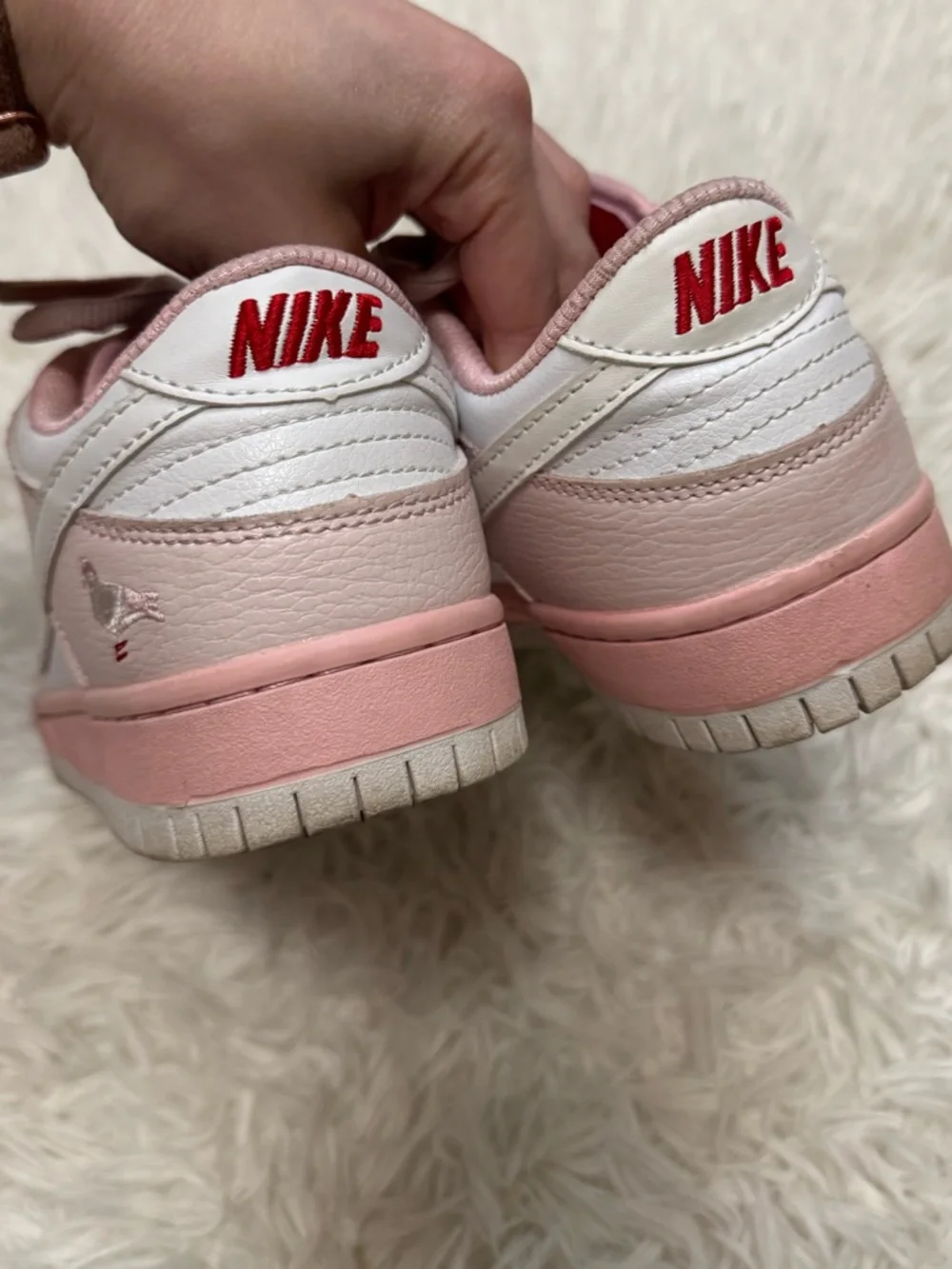 Nike Dunk Low Pink and White Women's Sneakers